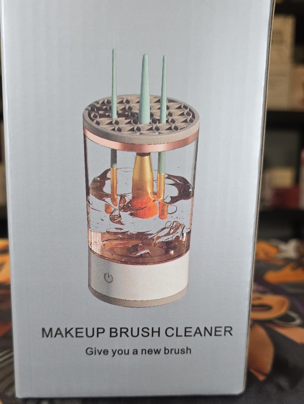 Makeup Brush Cleaner in Mint and Rose Gold